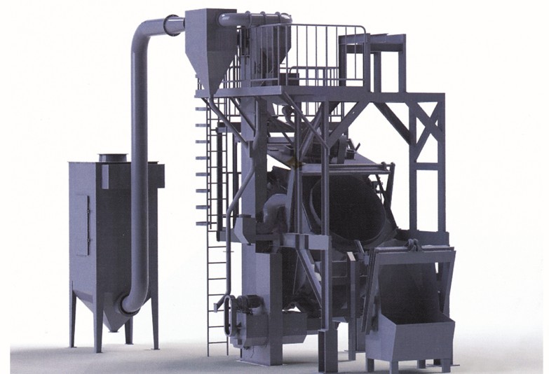 傾斜滾筒式拋丸清理機